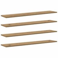 tablero de estanteria 3 niveles 4 uds 100 x 20 x 15 cm marron vidaxl