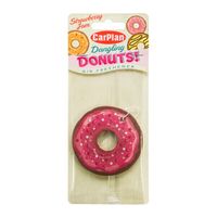 dangling donuts carded air freshener - strawberry