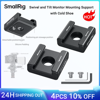 Soporte de montaje de zapata fría antorsión SmallRig (2 piezas/4 piezas) con tornillos de 1/4 