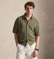 polo ralph lauren para hombre 710b18514001 camisa relaxed de algodon verde s casual manga larga