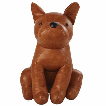 Perro decorativo marrón, alt. 78 cm