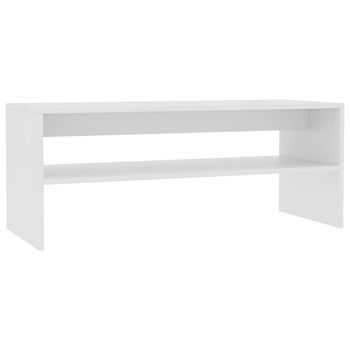 Mesa De Centro 40x100x40 Cm Madera - Blanco