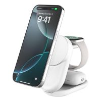 cargador inalambrico belkin wiz037kqwh 3 en 1 qi2 ultracharge plegable blanco