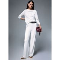 liu jo pantalones pantalones de punto jacquard para mujer