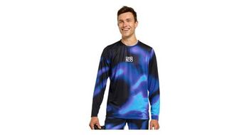 Maillot manga larga dharco race hombre azul negro