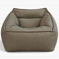 aiire puff salon xxl de diseno - 100x100x80 sillon puff con relleno incluido gigante - sofa puf de interior en pana premium - bean bag chair moderno para adultos y habitacion juvenil