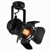 lampara techo tipo foco cine negro orientable e27