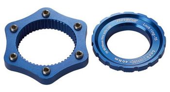 Adaptador de centerlock inverso a 6 agujeros azul oscuro