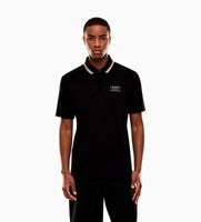ea7 para hombre 7m001333af13739 polo de punto premium label negro l casual algodon manga corta