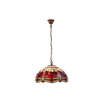Colgante De Techo Tiffany   Cadena D. 40cm  Belle Rouge