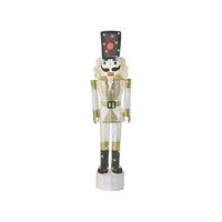 decoracion de exterior led de navidad cascanueces 152 cm adorno navideno para jardin iluminado dorado y blanco storovan