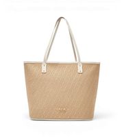liu jo para mujer aa6070-t378a bolso tote de tejido jacquard beige osfa casual poliuretano