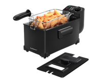 aigostar slater - freidora de 3 litros 2200 watios de potencia y tapa con ventana de visualizacion acero inoxidable de tipo 304 y recipiente totalmente extraible para vaciado de aceite