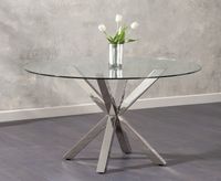 rio round glass dining table