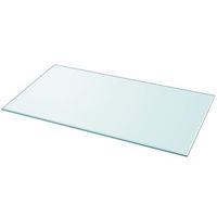 tablero de mesa  tablero escritorio de cristal templado cuadrado 1200x650 mm