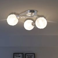 lampara de techo con 3 bombillas led g9 120 w vidaxl