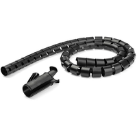 spiral cable management sleeve 45mmx15m 18x49 - bla ck