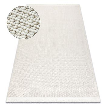 Alfombra Nano Fh92a Llanura Color, Bucle, Tejido Plano Blanco 240x330 Cm