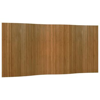 Biombo Divisor De Bambú Marrón Ancho 400 Cm Alto 165 Cm Vidaxl
