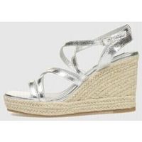 kamome trends sandalias alpargata atenea plata para mujer