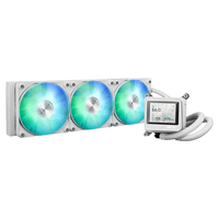 sistema de refrigeracion liquida asus para cpu max gaming lc 360 argb lcd white white box