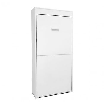 Cama Abatible Vertical Aglomerado Melaminizado Blanco 90x190cm