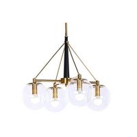 lampara techo metal cristal 50x50x144 bolas dorado