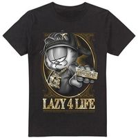 garfield camiseta lazy 4 life para hombre