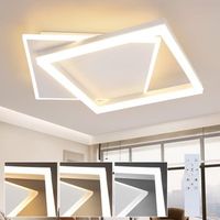 lampara de techo led para salon o dormitorio color negro 42 w zmh