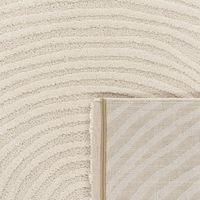 alfombra moderna aurora crema 80x250 cm