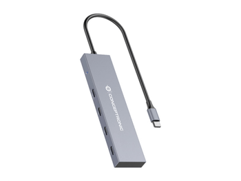 HUB USB 3.2 CONCEPTRONIC HUBBIES14G 4 PUERTOS USB-C 10Gbps 100W PD CARCASA DE ALUMINIO