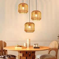 lampara colgante vintage de 3 luces color negro e27 bombilla no incluida zmh