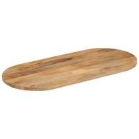 tablero de mesa  tablero escritorio ovalado madera maciza de mango 90x40x25 cm