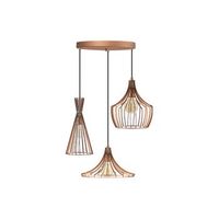 lampara de arana mezopotamya  55x55x113 cm color cobrizo vente-unique