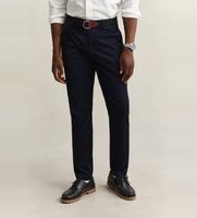 gant para hombre 1501020 pantalon slim sport azul marino 3332 casual algodon