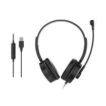 Equip 245301 auricular y casco Auriculares AlÃ¡mbrico Diadema Llamadas/MÃºsica Negro