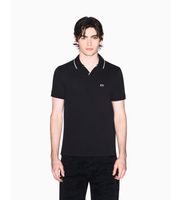 ax armani exchange para hombre xm002401af10366uc001 polo breathable negro m casual algodon manga corta