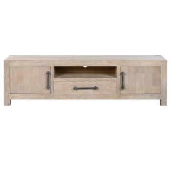 Mueble Tv Madera De Hevea Metal 160x40x46,5 28,00