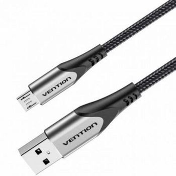 Cable USB 2.0 Vention COAHH microUSB reversible 2m 3A 480Mbps gris