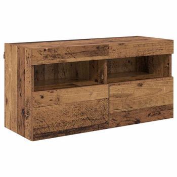 Mueble De Tv | Mueble De Salón | Gabinete De Tv Montado En La Pared Madera Vieja 80 X 30 X 40 Cm