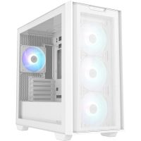 asus a21 plus argb mid tower matx cristal templado usb 30 blanca