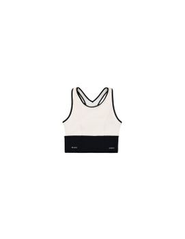 Top Deportivo Black Limba Shadow Line Mujer Negro & Crema