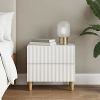 armario de noche - mueble para dormitorio - madera de ingenieria - marron 62x345x48cm