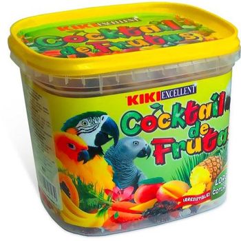 KIKI Pet Food Cocktail de Frutas para Loros Bote (Pájaros , Comida para pájaros) - 300 GR