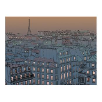 Papel Pintado 3d - ?buenas Noches, París! (300x231 Cm)