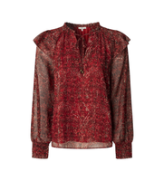 pepe jeans para mujer pl3051270 blusa mar rojo m casual algodon manga larga
