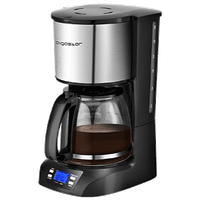 aigostar benno - cafetera de goteo15l12 tazascon temporizador programable filtro reutilizable pantalla lcd 800w cafetera americano con auto apagado funcion mantener caliente acero inoxidable