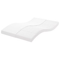 colchon de espuma de 7 zonas dureza 20 ild blanco 120x200 cm vidaxl