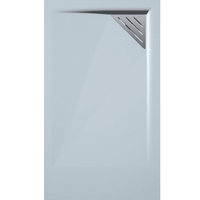 plato de ducha resina trinity gris  80x160 cm rejilla izquierda