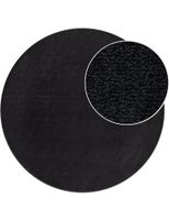 alfombra portivo negro 120 cm redondo